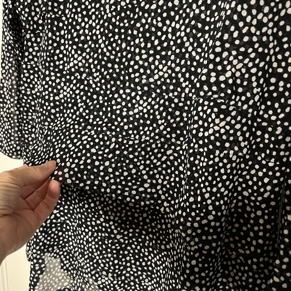 Alfani Women sheer lined black with white dots size 1X - Picture 14 of 16